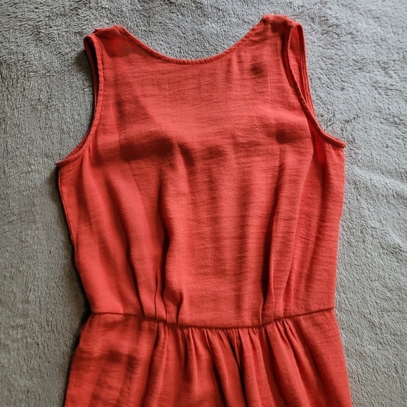 Sessun orange sleeveless midi dress size medium - Picture 4 of 11